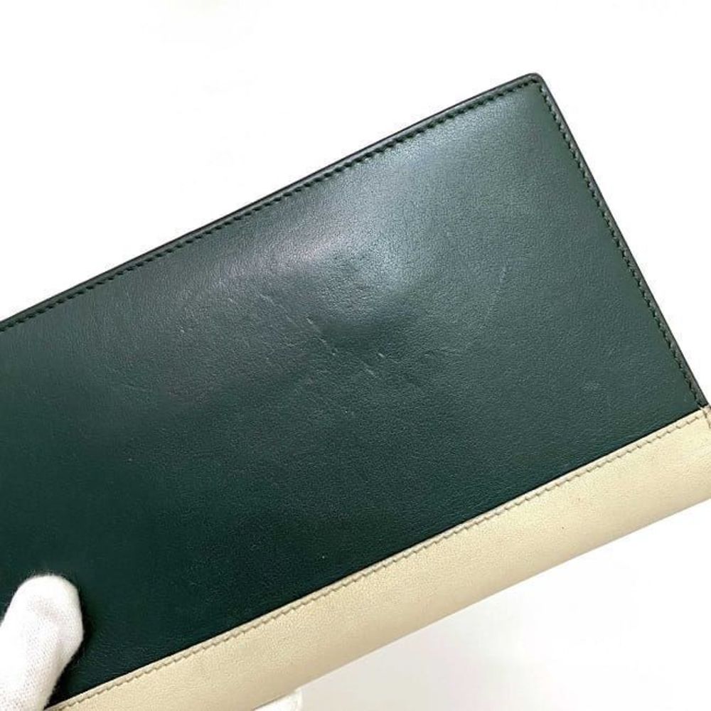 Celine Snakeskin Python Clutch Bag Green White - image 4